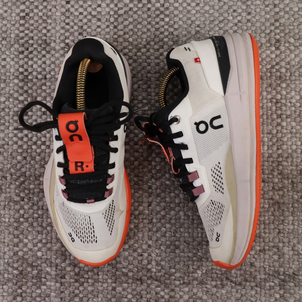 On Running The Roger Pro White Orange Tennis Shoes 3WD10600975 Womens 7.5